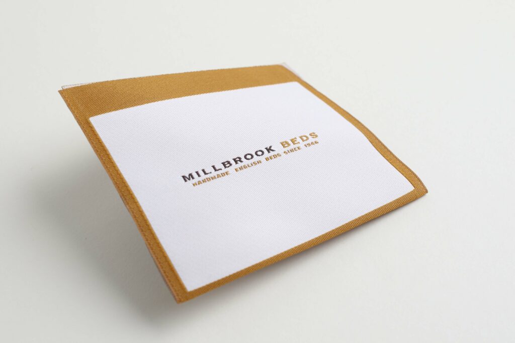 Millbrook Beds Woven Label