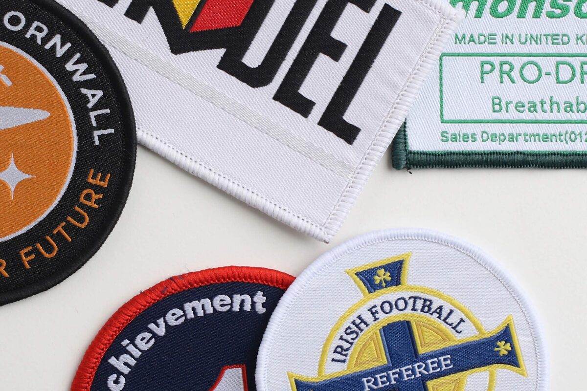 Bespoke woven badges from asquith group in the south west plymouth england