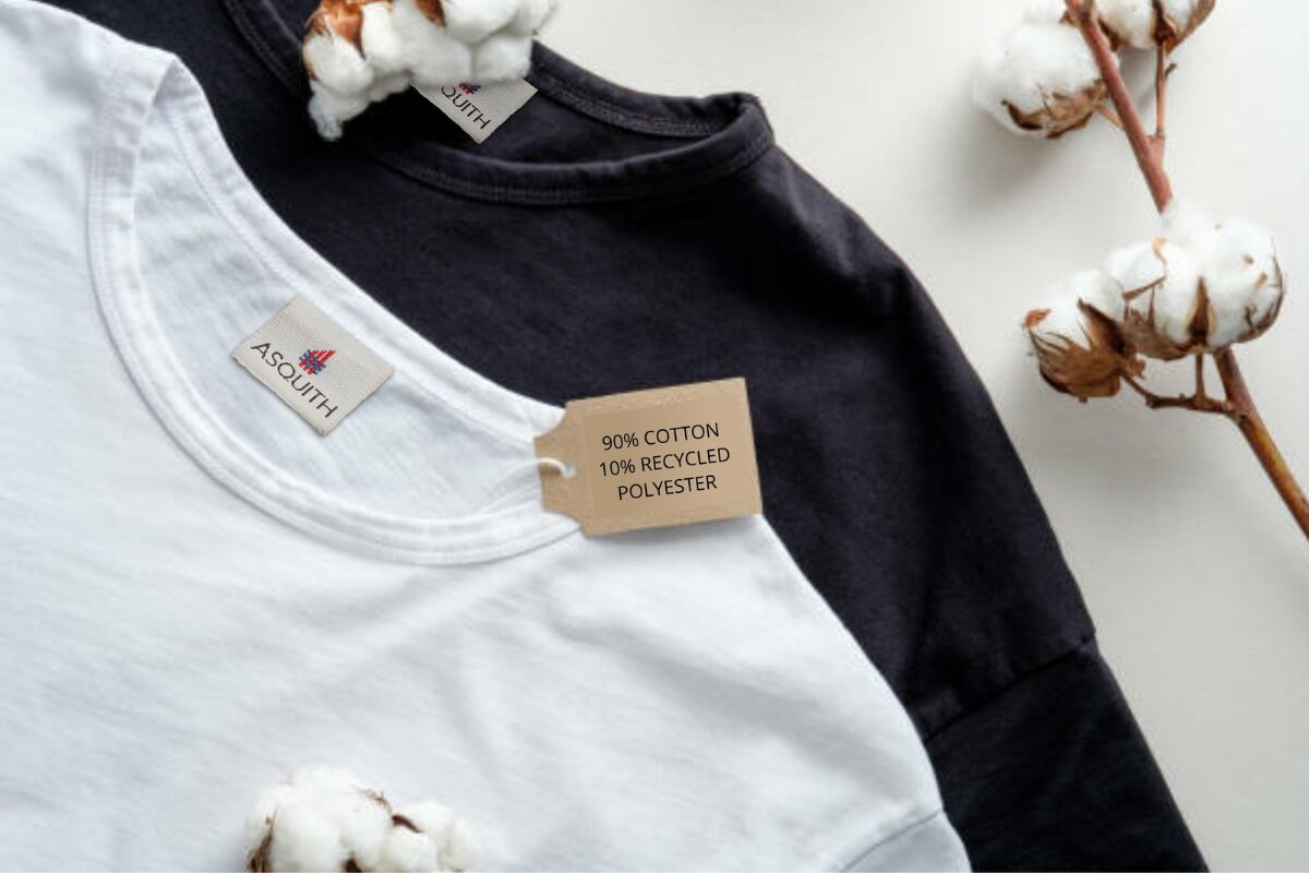 Soft and luxurious cotton organic labels