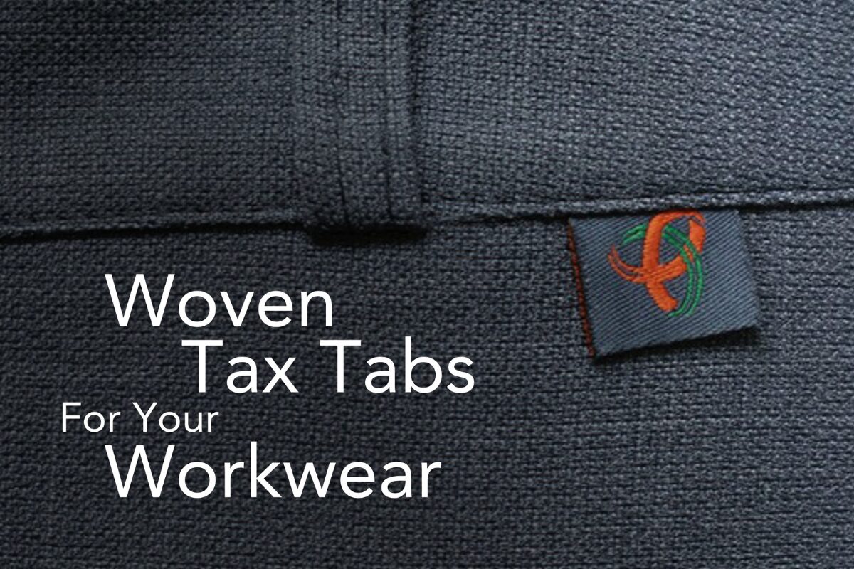 High-Quality Woven Tax Tabs For Workwear