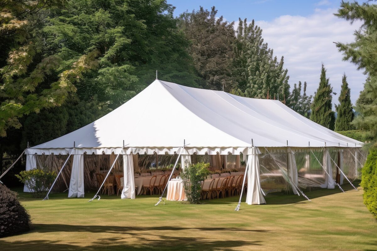 Label supplier for industrial marquees for events and gatherings